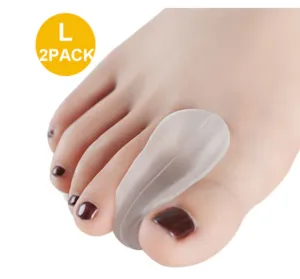 1 Pair Silicone Bone Thumb Orthotics Corrector Toe Wedge Toe Separator