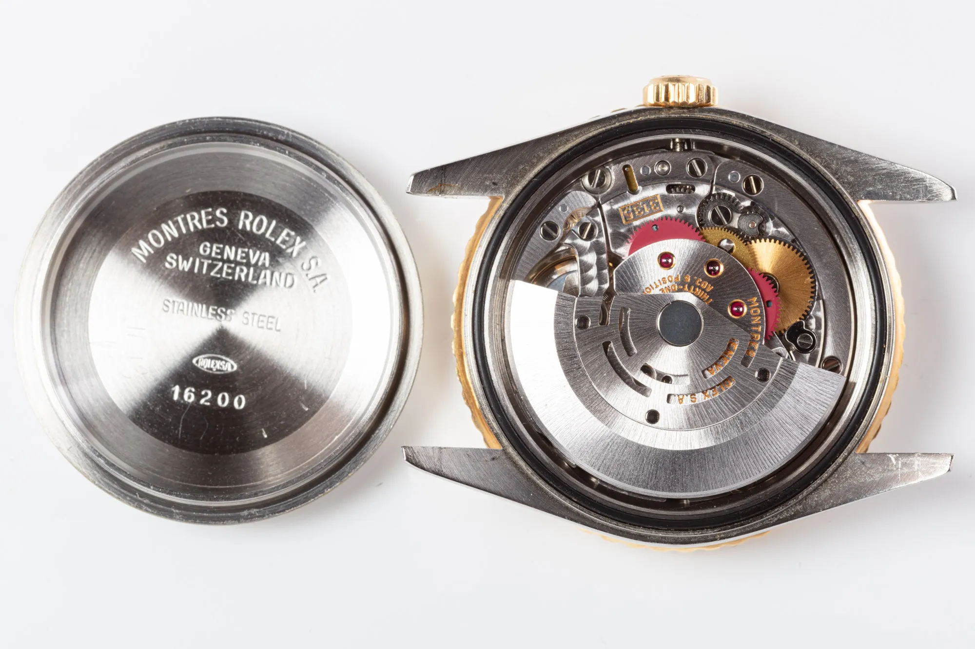 1991 Rolex 16263 18k/St Thunderbird Datejust Tapestry Stick Dial with Box and Papers