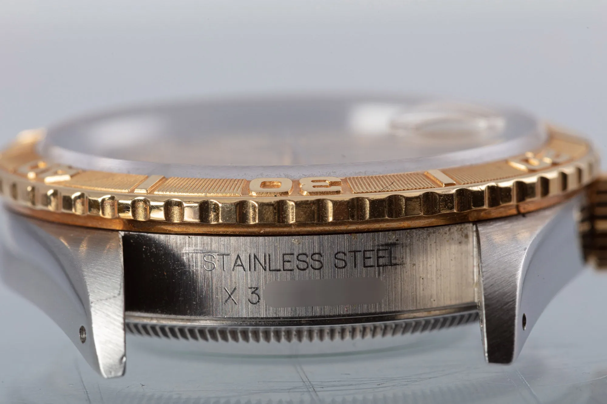 1991 Rolex 16263 18k/St Thunderbird Datejust Tapestry Stick Dial with Box and Papers
