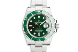 2017 Rolex Green Submariner 116610LV "Hulk" with Box & Card
