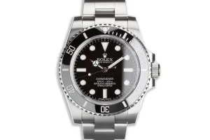 2017 Rolex Submariner No-Date 114060 with Box & Card