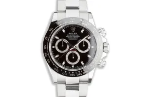 2020 Rolex Daytona 116500LN Black Dial with Box & Card