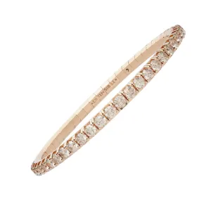 5.70 CT Champagne Diamond Stretch Tennis Bracelet