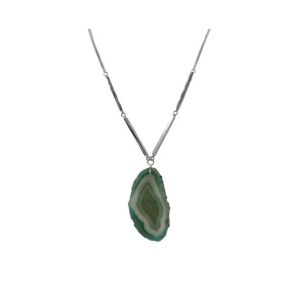 Agate Collection - Silver Jade Necklace (Wholesale)