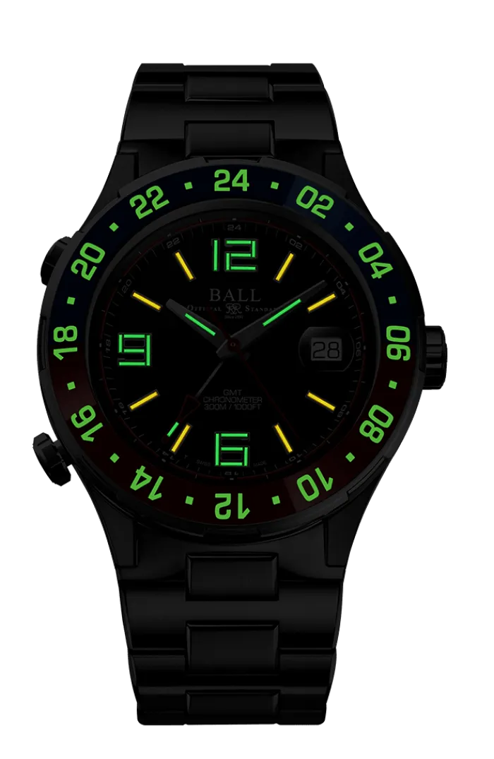 Ball Roadmaster Pilot GMT - DG3038A-S2C-BK