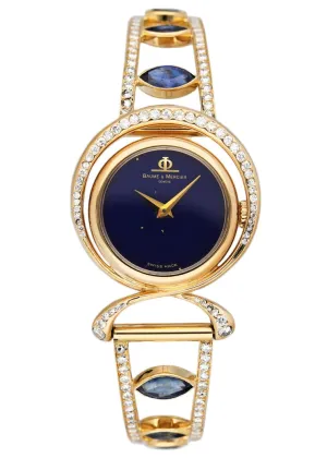 Baume & Mercier 36663 9 Lapis Dial Ladies Watch