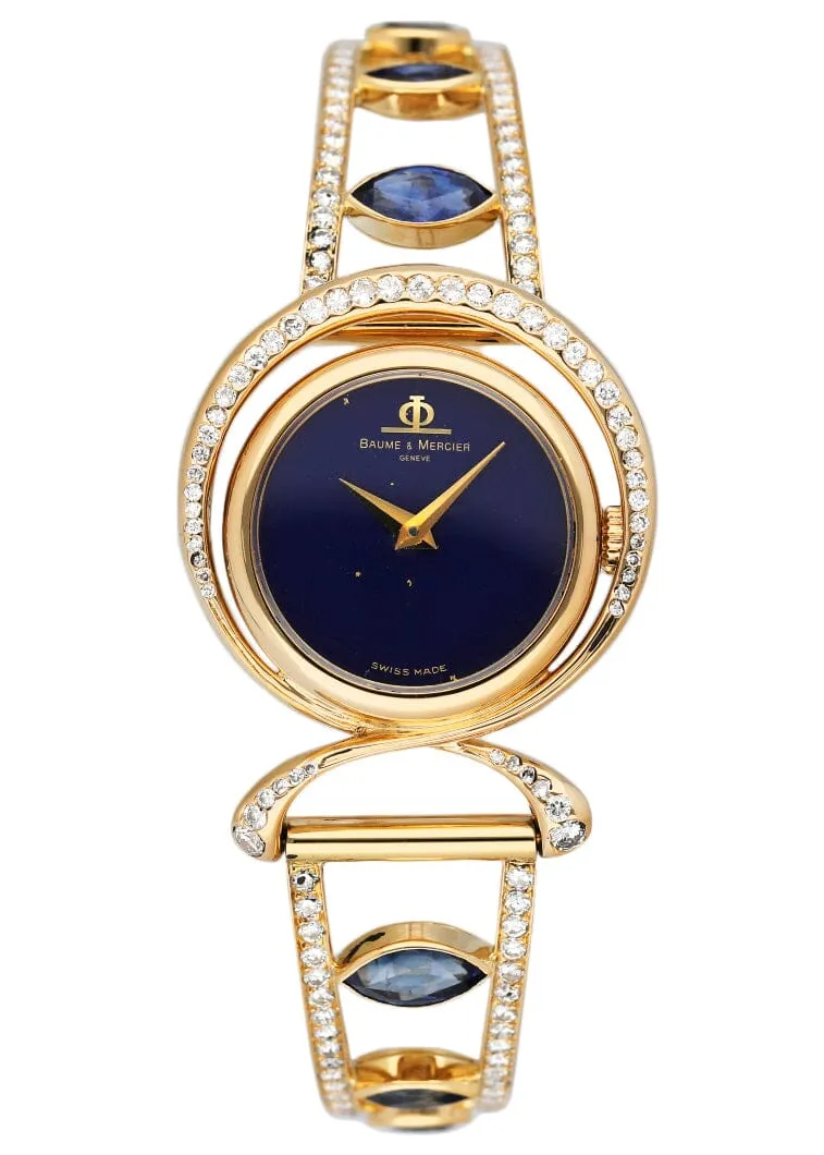 Baume & Mercier 36663 9 Lapis Dial Ladies Watch