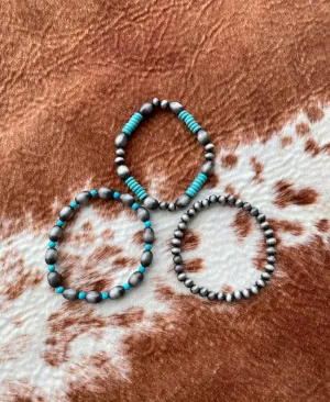 Beaded Stone Bracelet
