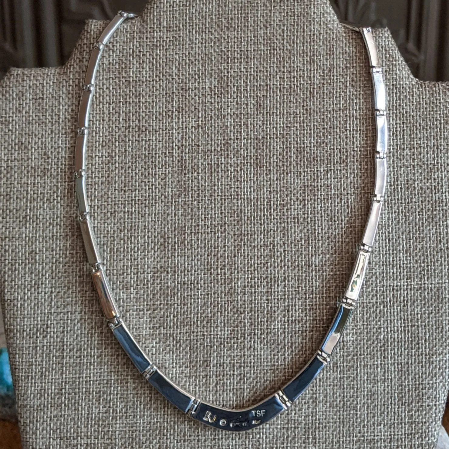 Black Onyx Linked Necklace & Earrings by Bobby Johnson SWSG-JWS-0005