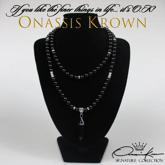 Black Onyx Mala Prayer Beads
