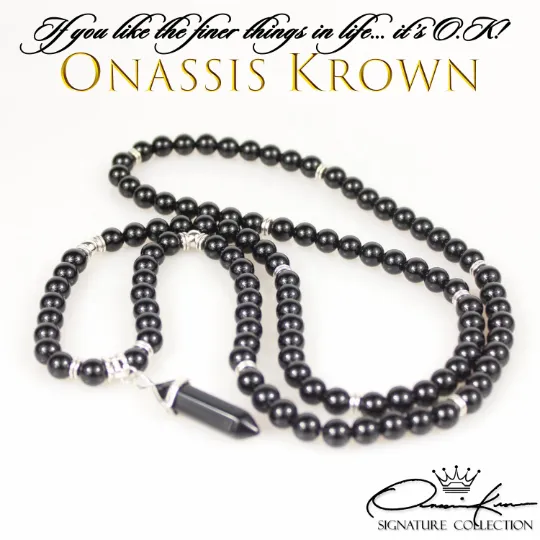 Black Onyx Mala Prayer Beads