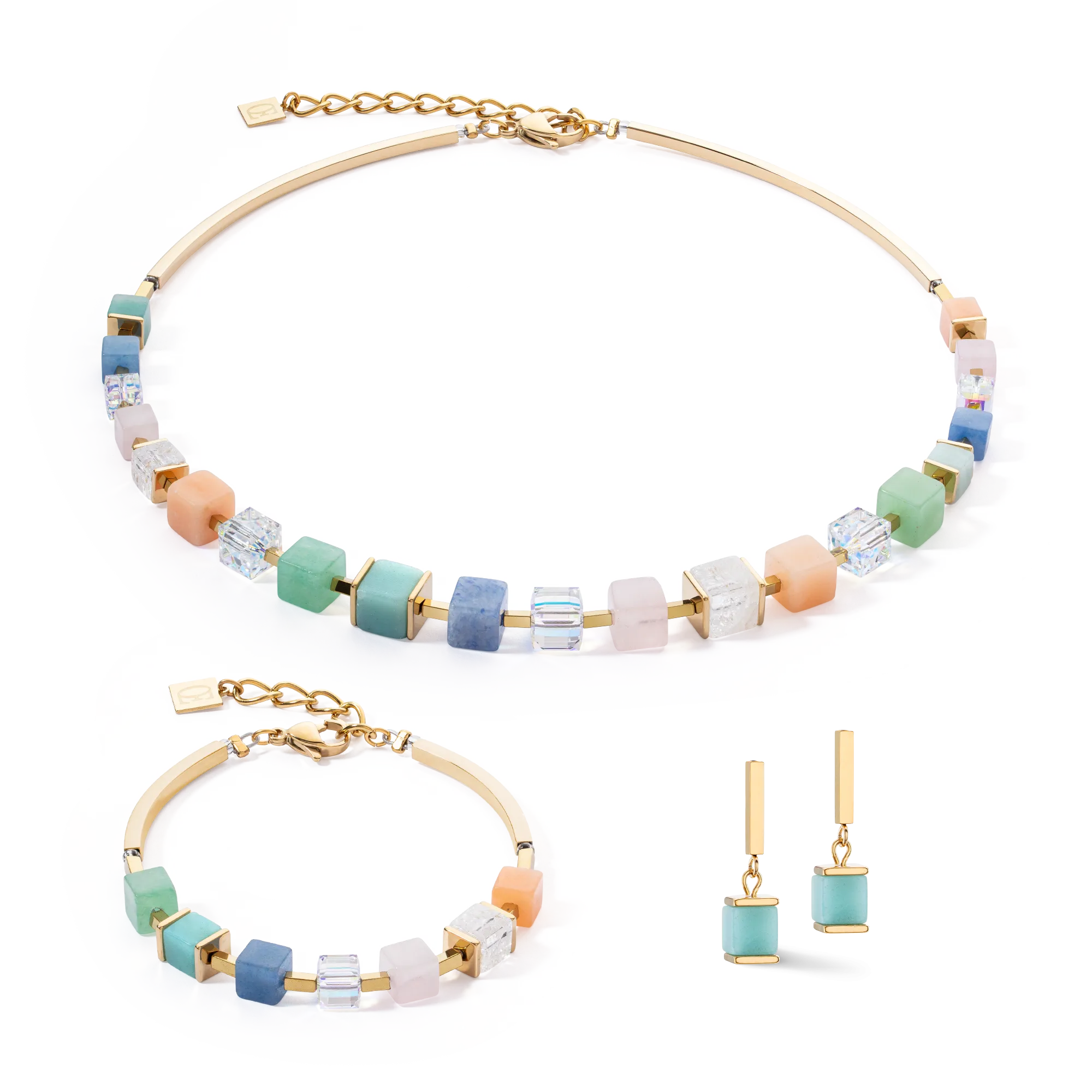 Bracelet Precious Statement Cubes multicolour-gentle