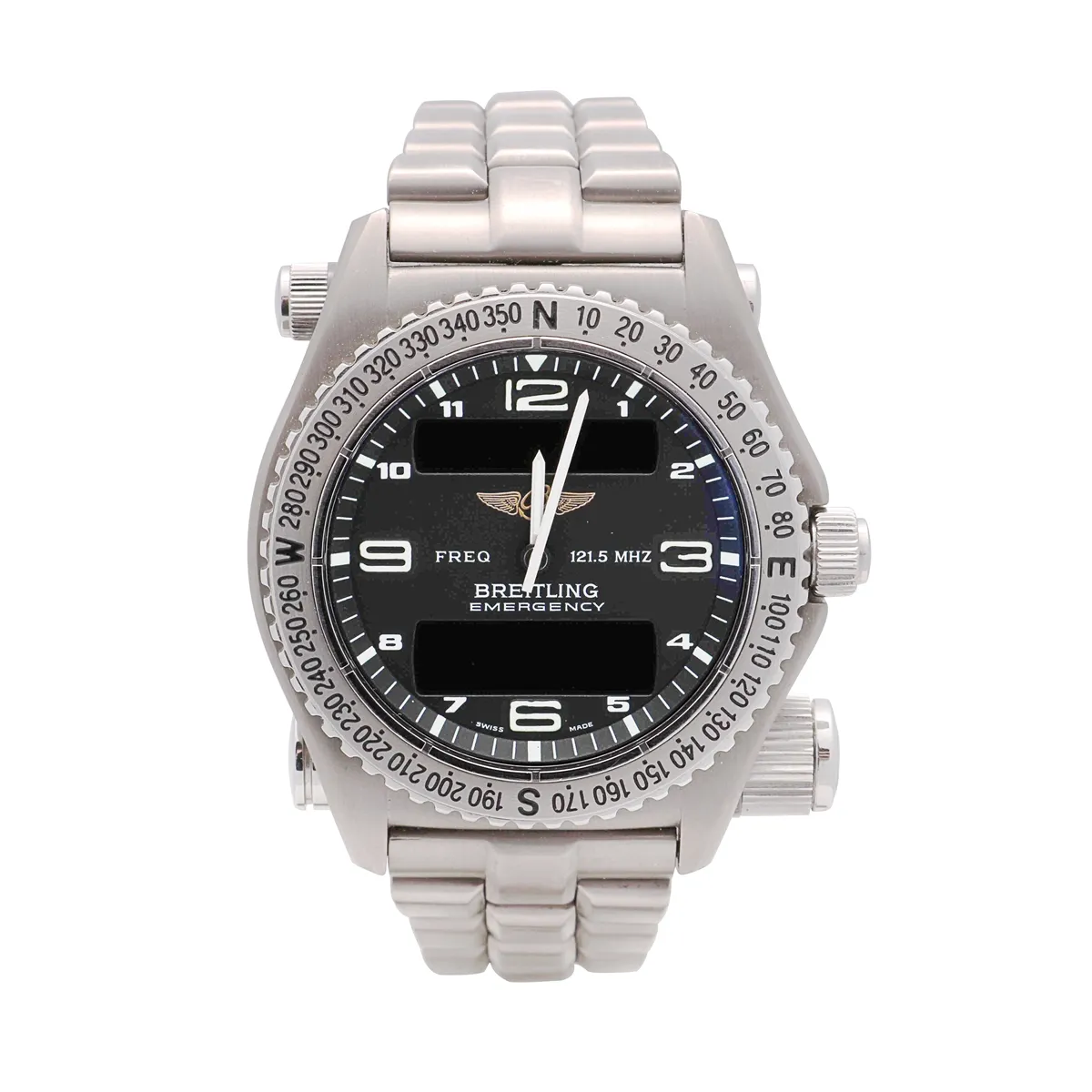 Breitling Emergency Titanium Digtal/Analog 42.5mm Quartz (Preowned)(SOLD AS IS)(NEEDS BATTERY)
