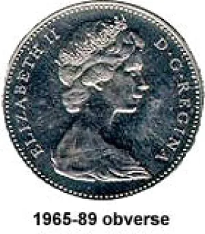 Canada Nickel 1966 5 cents  (Elizabeth II) 4.54gr .999