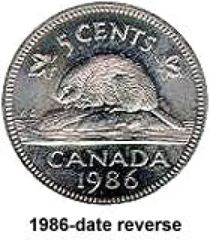 Canada Steel 2014 5 cents  (Elizabeth II) 3.95gr 0.945