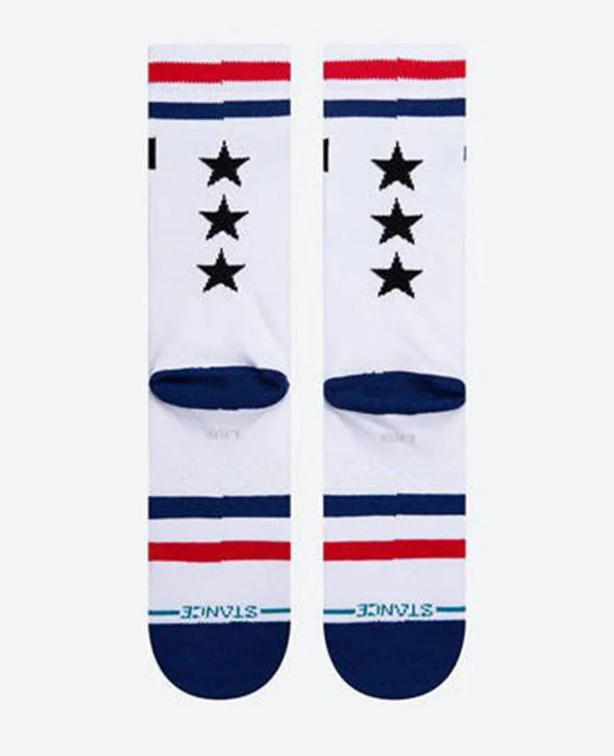 Cash American Rebel Socks White