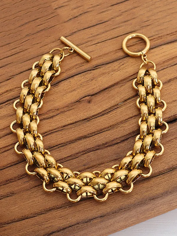 Chains Solid Color Bracelet Accessories