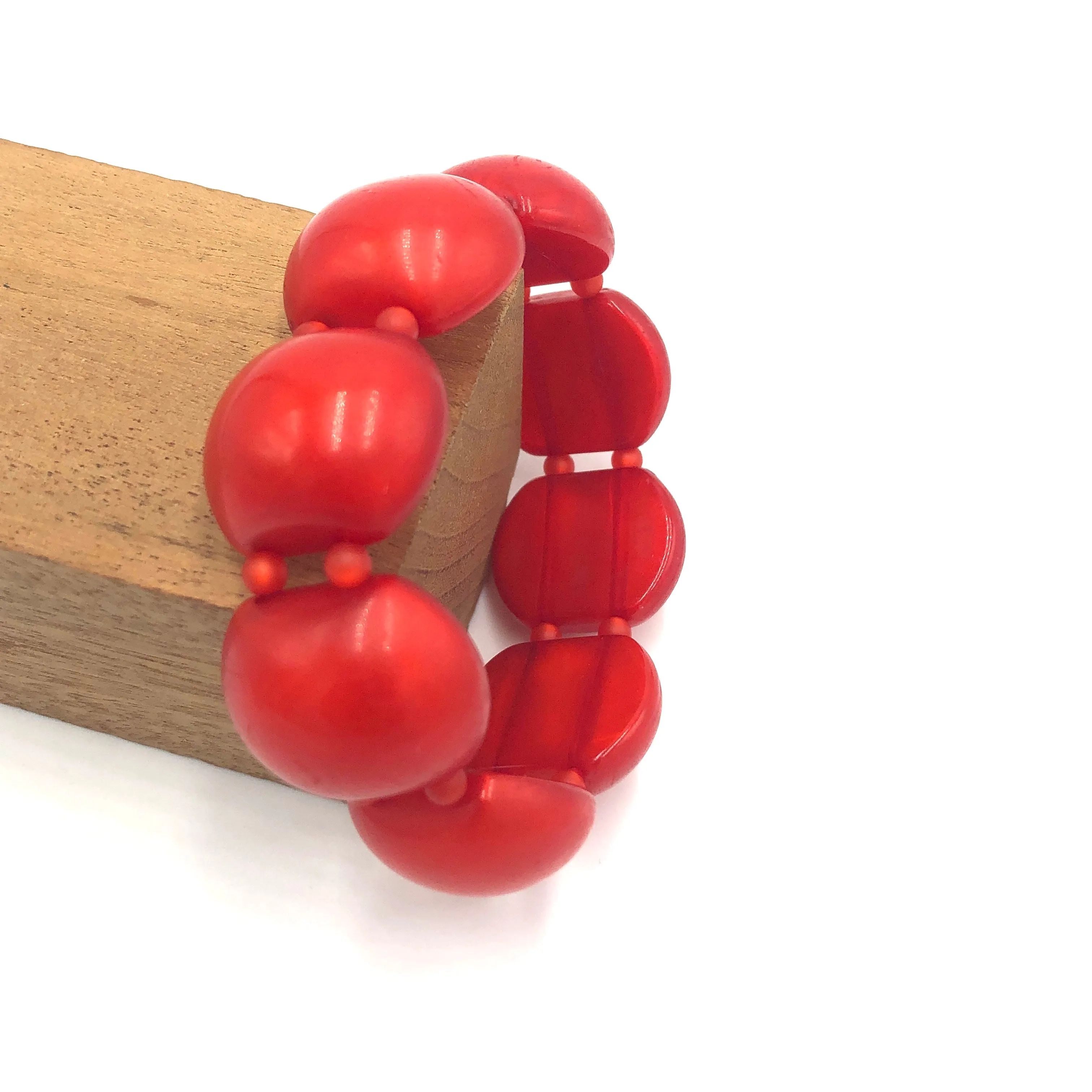 Cherry Red Double Stretch Bracelet