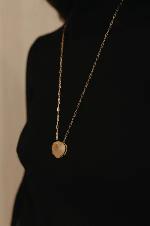 CITRINE STONE NECKLACE - LARGE