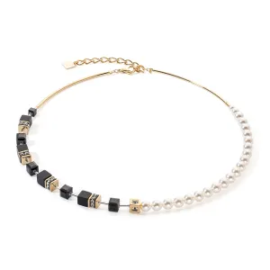 Coeur De Lion Black Gold GEOCUBE® Fusion Pearls Necklace