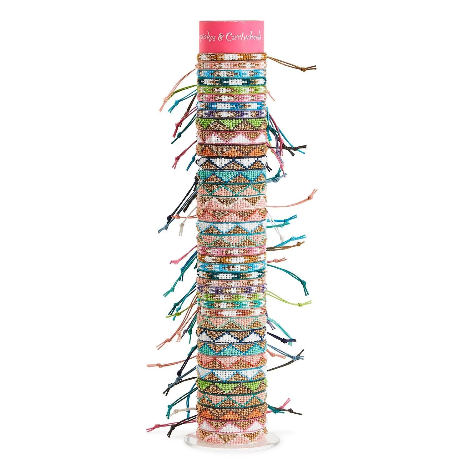 Cupcakes & Cartwheels Beaded Adjustable Bracelet