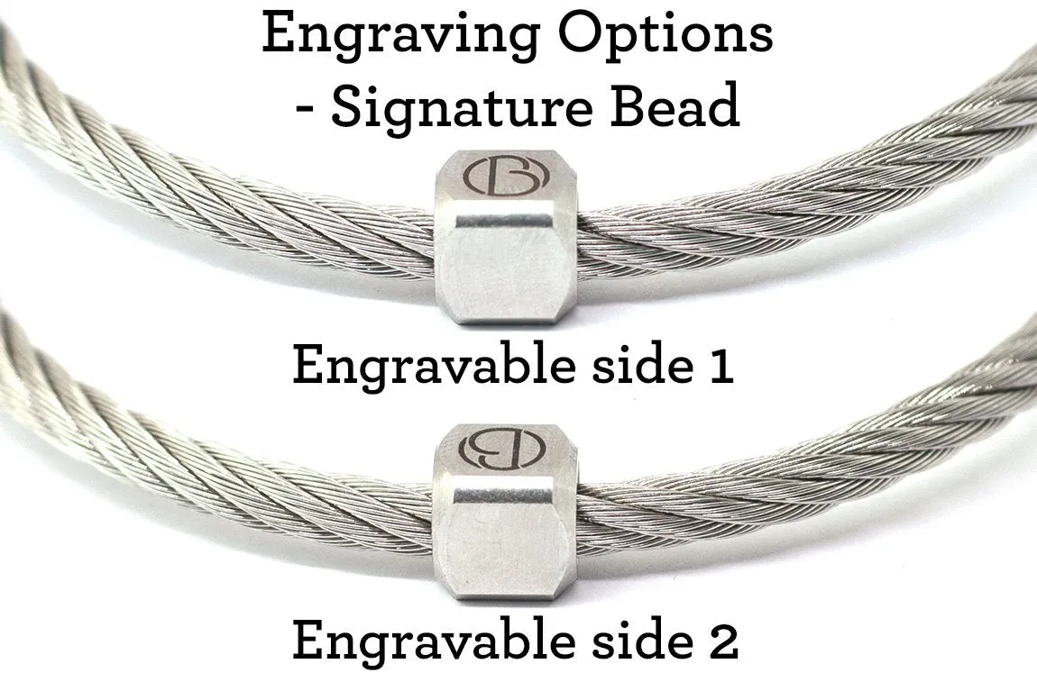 Curve CABLE Stainless Steel Bracelet