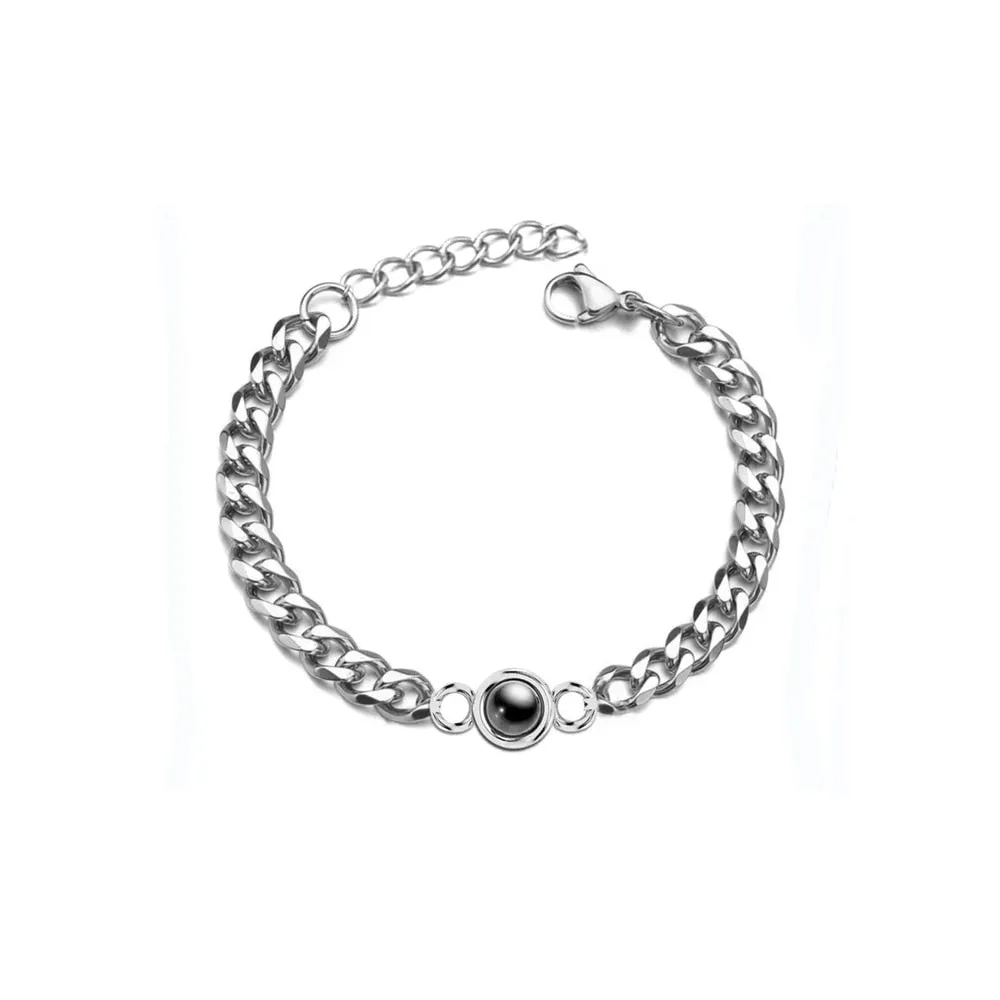 Custom Photo Projection Cuban Bracelet