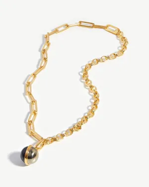Deconstruked Axiom Sphere Chain Necklace