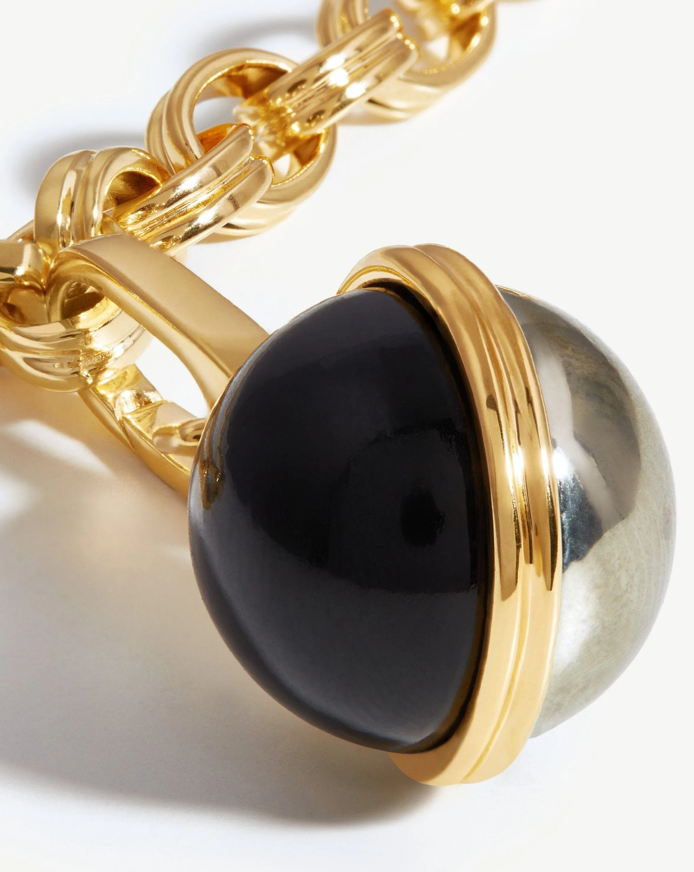 Deconstruked Axiom Sphere Chain Necklace