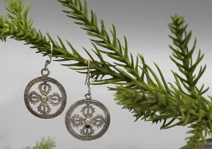 Dorjee Dangle Silver Earrings