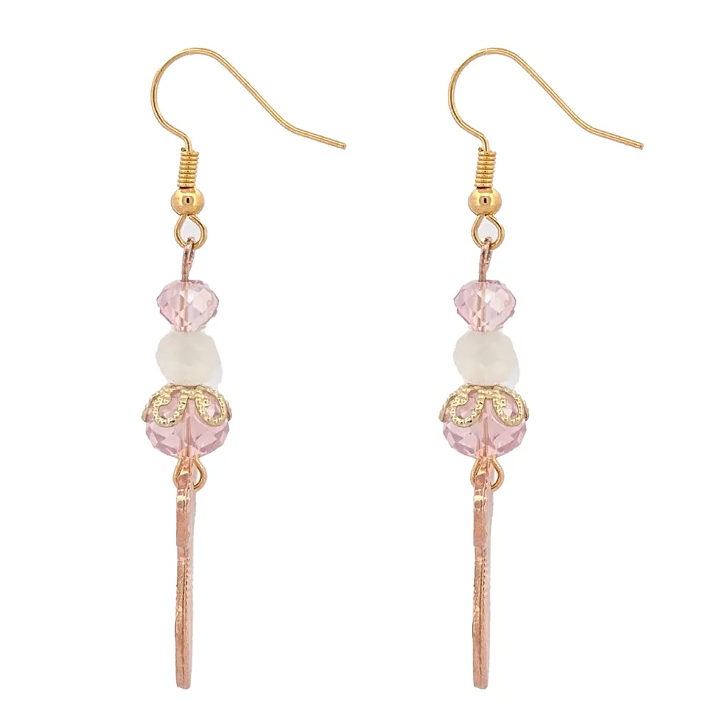 Easter Egg Bunny Enameled Charm Fashion Dangle Earrings Pink Blue