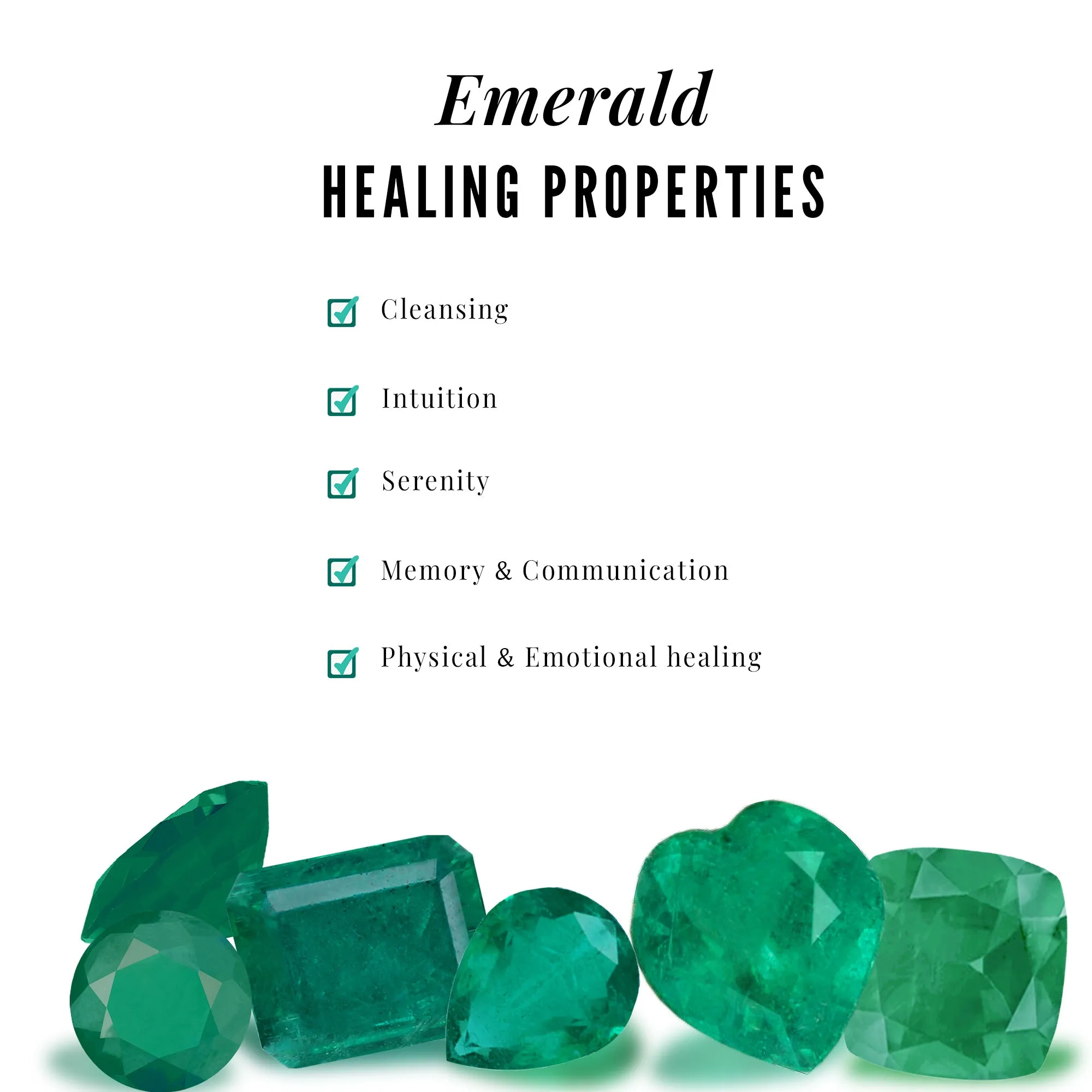 Elegant Emerald Infinity Pendant Necklace with Diamond