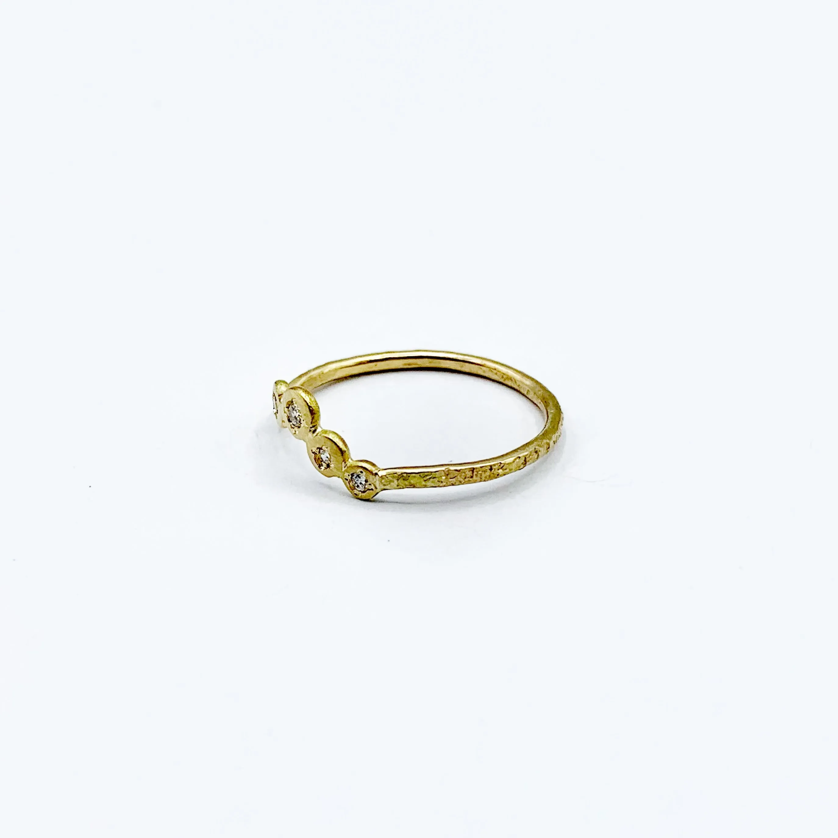 Golden Diamond Diadem Ring