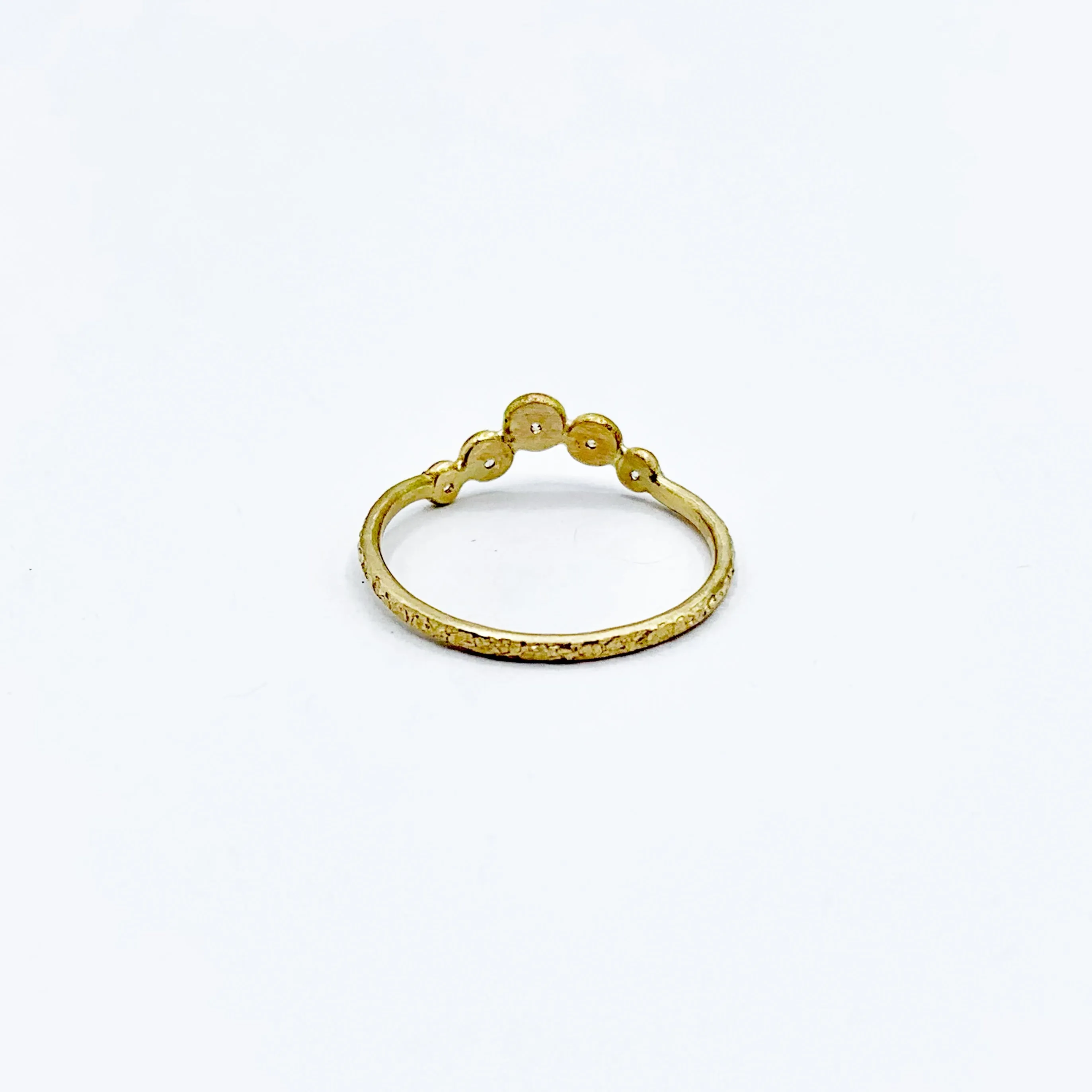 Golden Diamond Diadem Ring