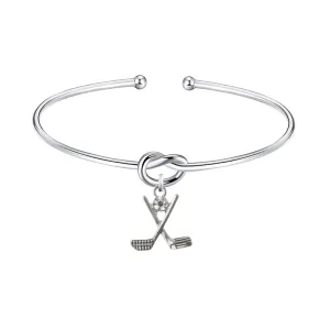 Golf Knot Charm Bracelet