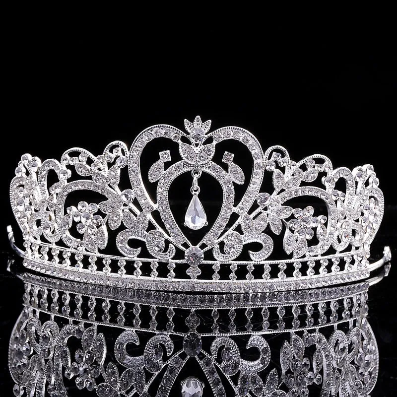 Gorgeous Heart Wedding Tiara Jewelry Sets