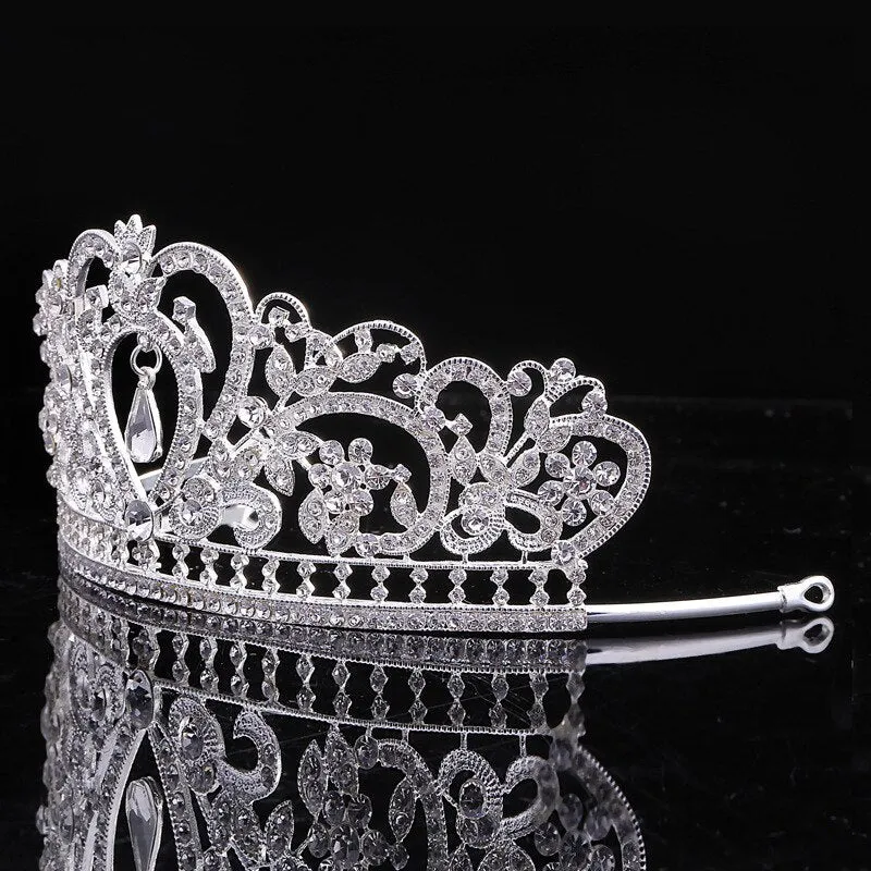 Gorgeous Heart Wedding Tiara Jewelry Sets