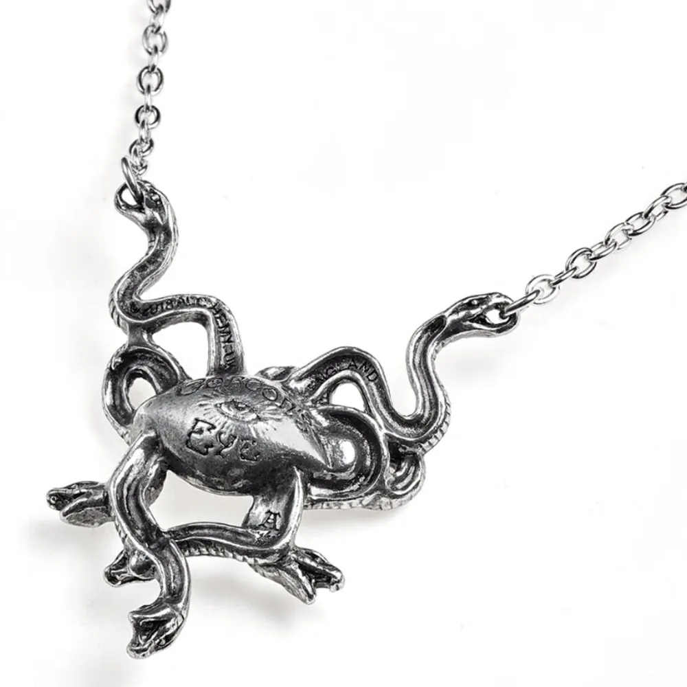 Gorgons Eye Snake Necklace by Alchemy Gothic