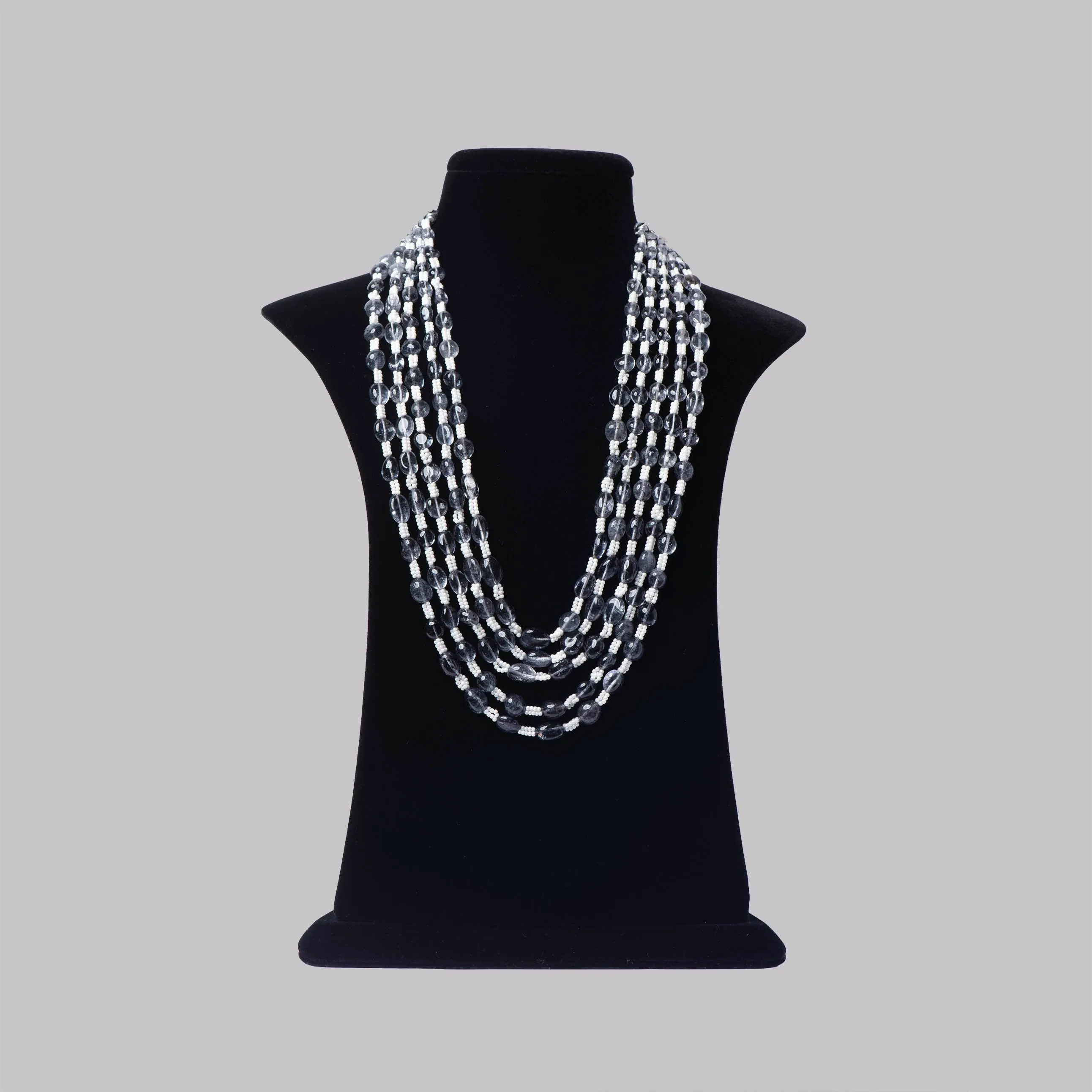 Grey Onyx Stone Mala