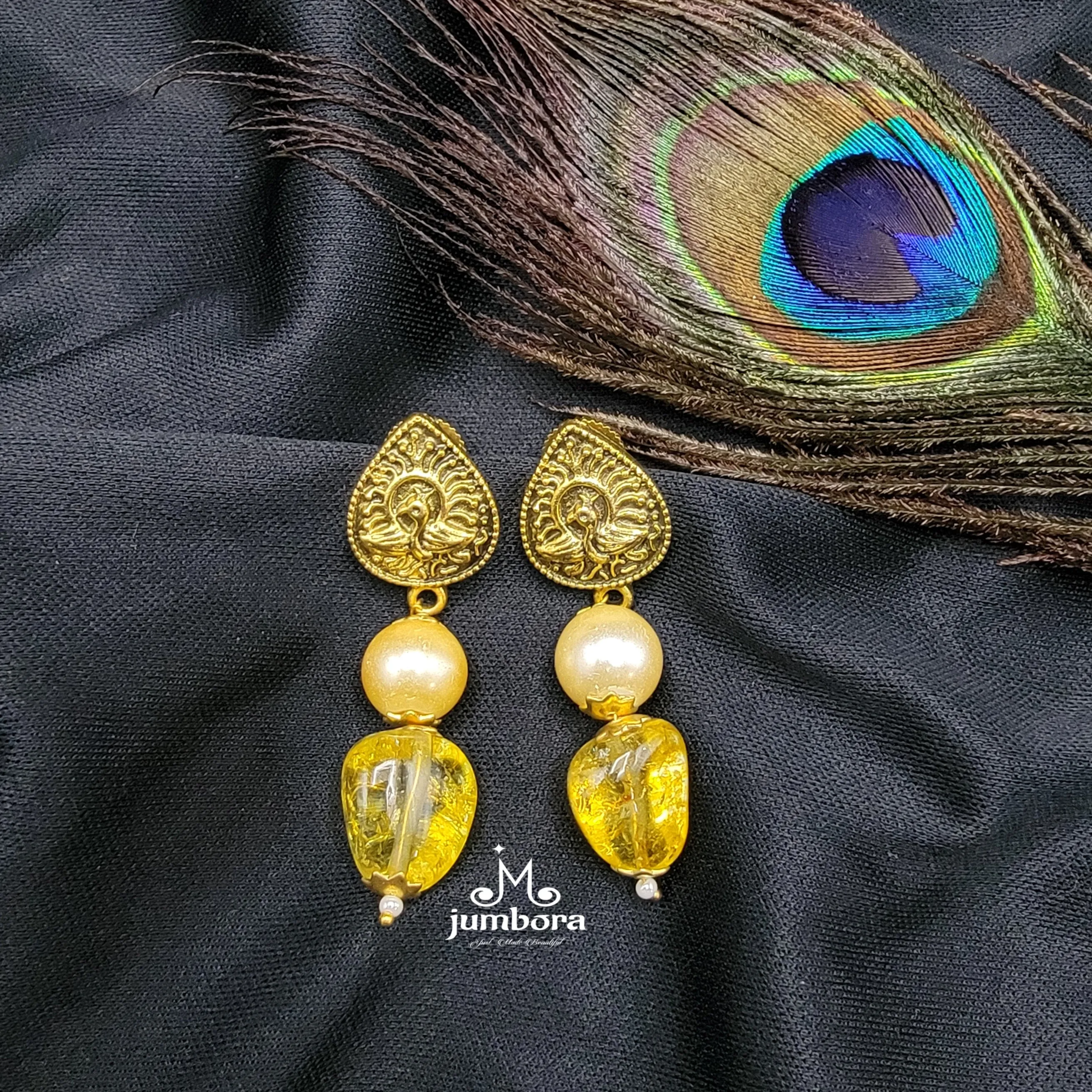 Handmade Double Row Multicolor Nugget Onyx Mala Necklace Set