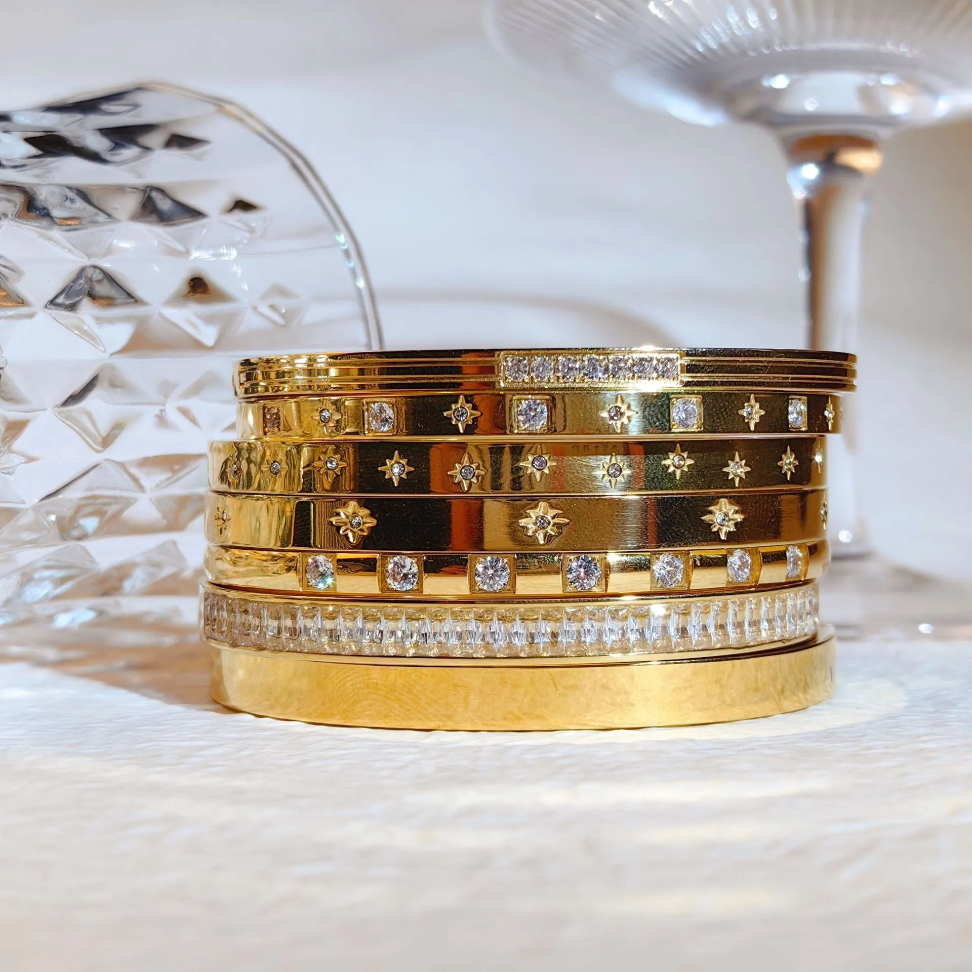 Ins Style Titanium Steel Bracelet Six-pointed Star Buckle