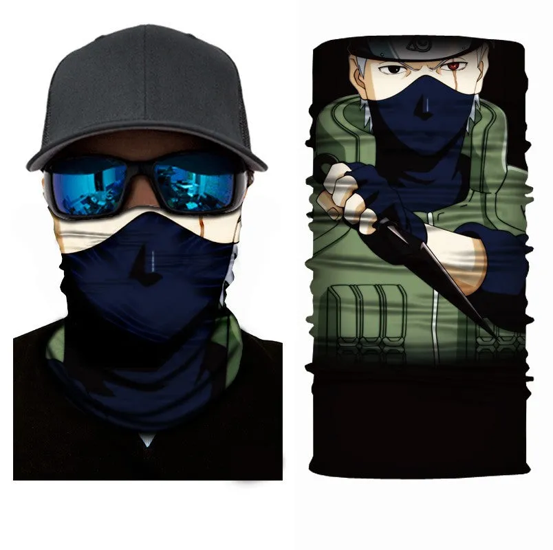 Kakashi Hatake 'Naruto' Style Mask Motorcycle Biker Scarf Face Neck Bandana Ski Paintball Snood