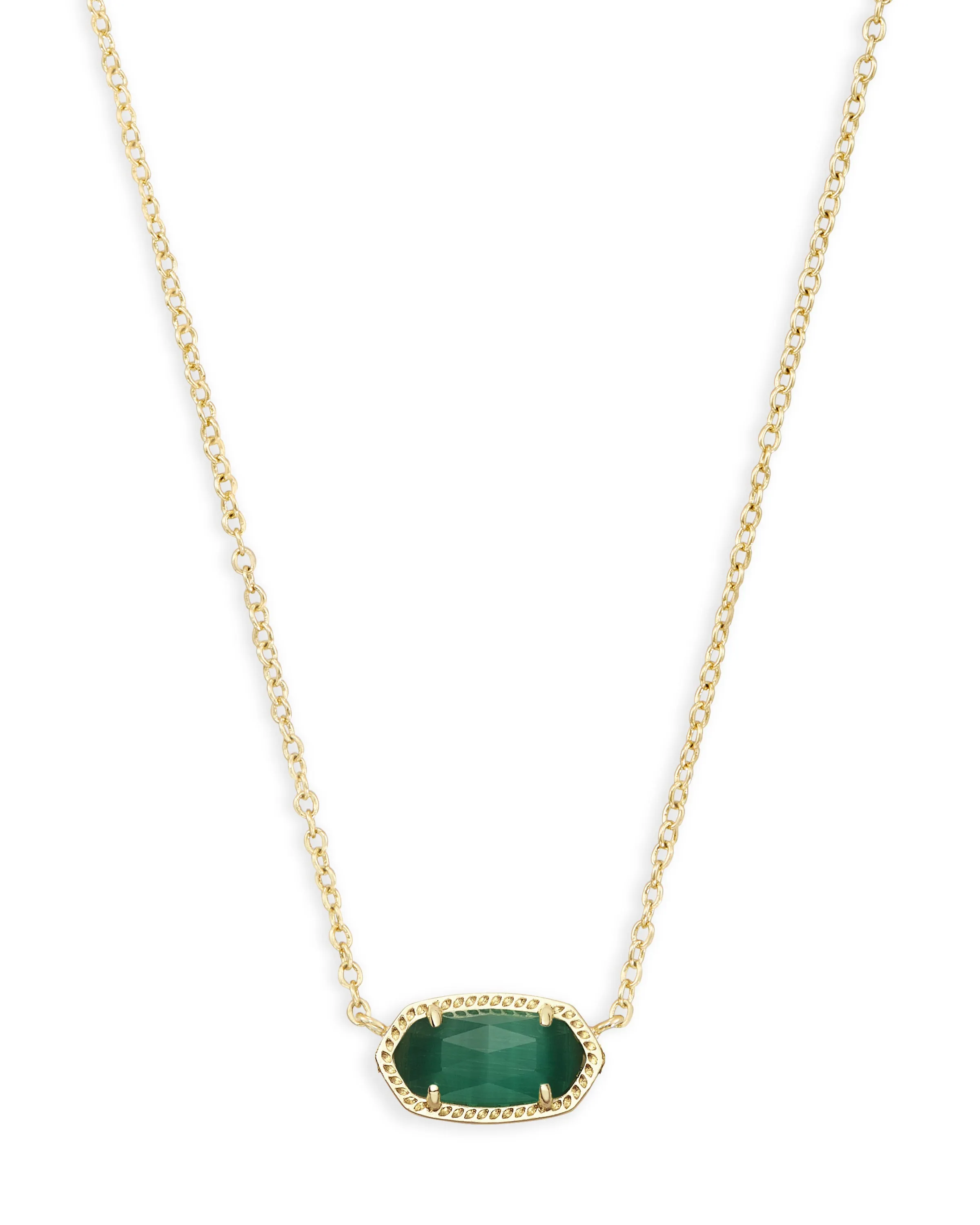 Kendra Scott Emerald Cats Eye Elisa Necklace