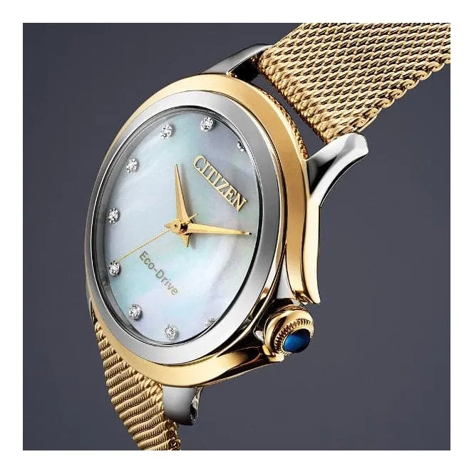 Ladies Bracelet Dress Stainless Steel Watch EM0794-54D