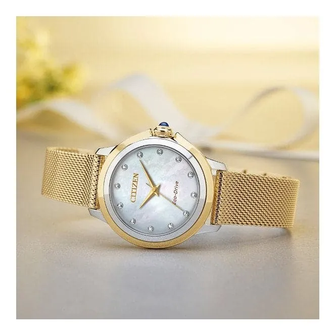 Ladies Bracelet Dress Stainless Steel Watch EM0794-54D