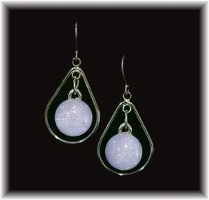 Lavender Hoop Dot Earring