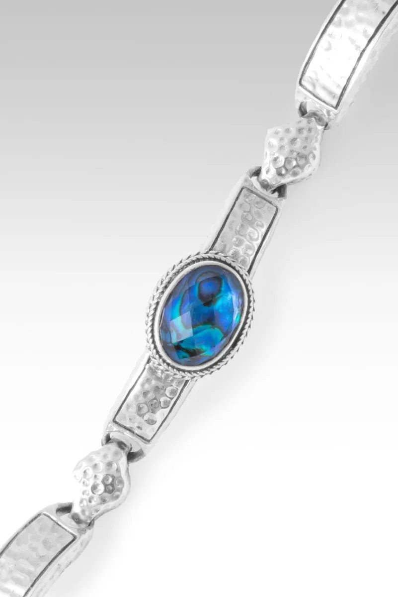 Light of My Presence Bracelet™ in Bali Waters Abalone & Quartz Triplet