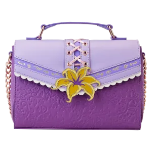 Loungefly x Disney Tangled Rapunzel Cosplay Magic Flower Crossbody Bag