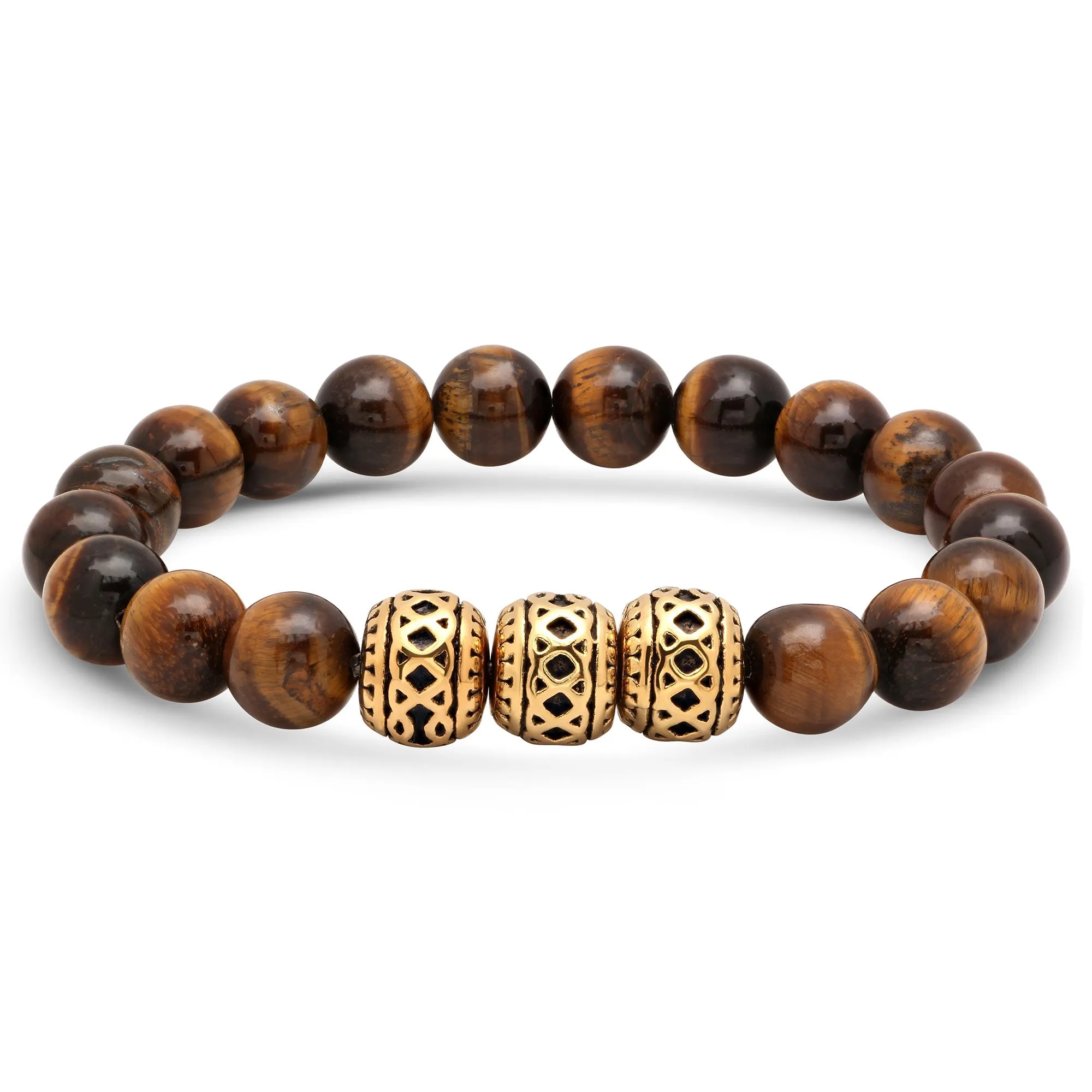 Moroccan Style Tiger Eye Beaded Bracelet