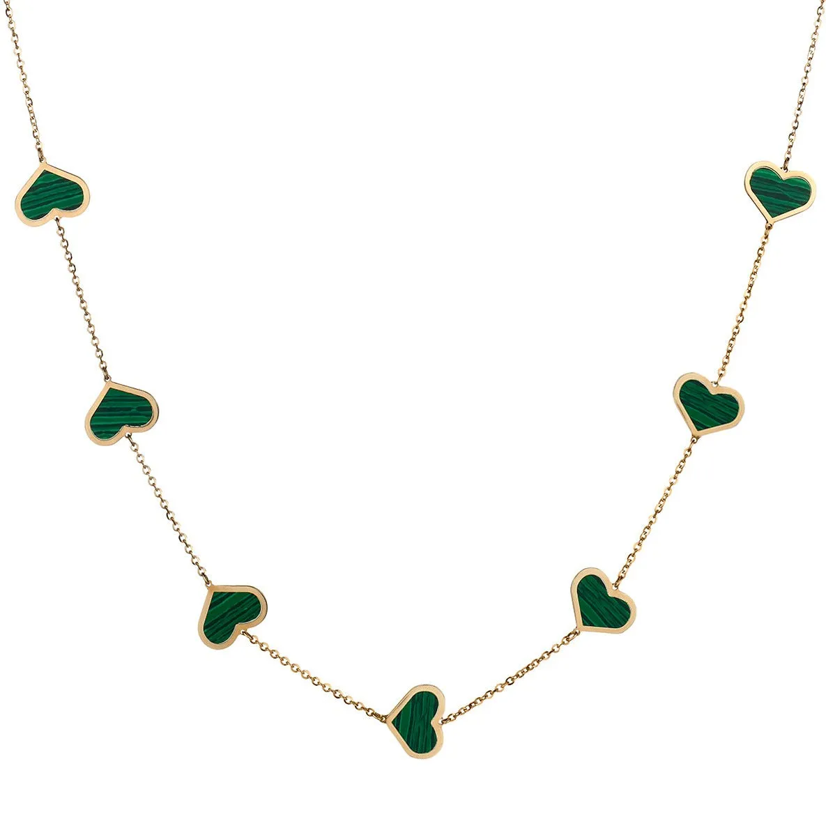 MULTI HEART & CHAIN NECKLACE